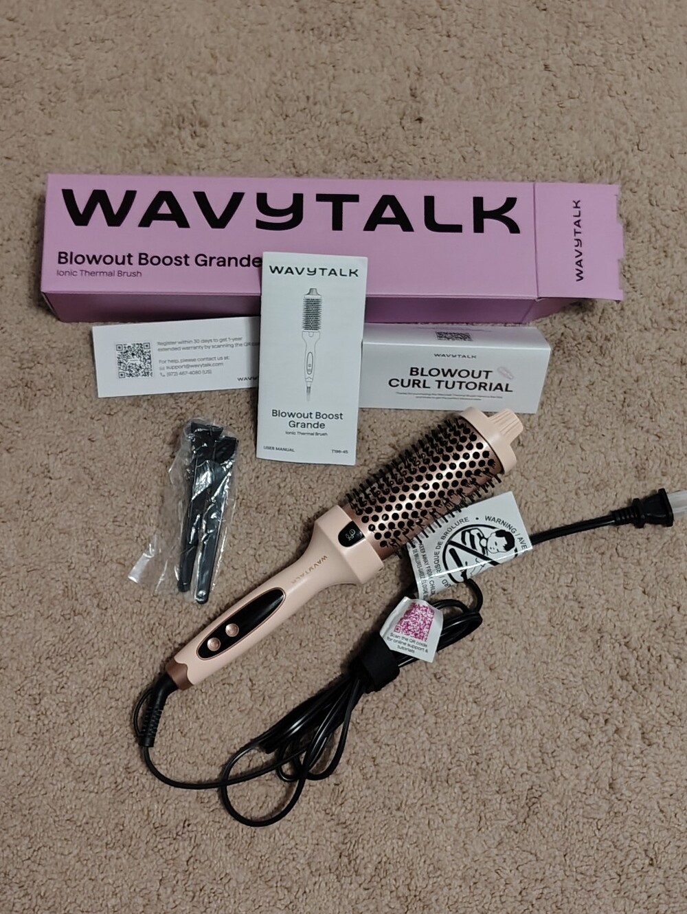 WavyTalk Ionic Thermal Brush. Blowout Boost Grande. 1.77 Inch Barrel